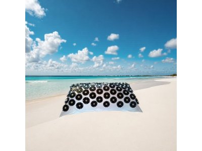  |  | E2 Aufblasbare Turmalin-Akupressurmatte – Kleine Matte aus transparenter Folie