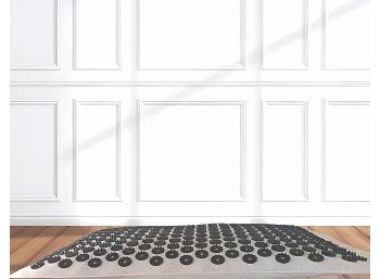 D4 Šungitová nafukovacia akupresúrna podložka – iplikátor na režnom plátne