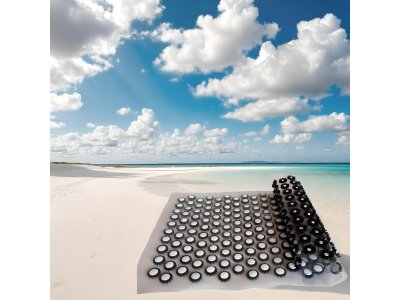  |  | D6 Iplikator shungite grand – Tapis d’acupression hygiénique sur film transparent