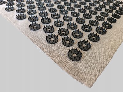  |  | D1 Tapis d'Acupression avec Tourmaline Iplikator D1 en Tissu de Lin pour le Soulagement Naturel de la Douleur